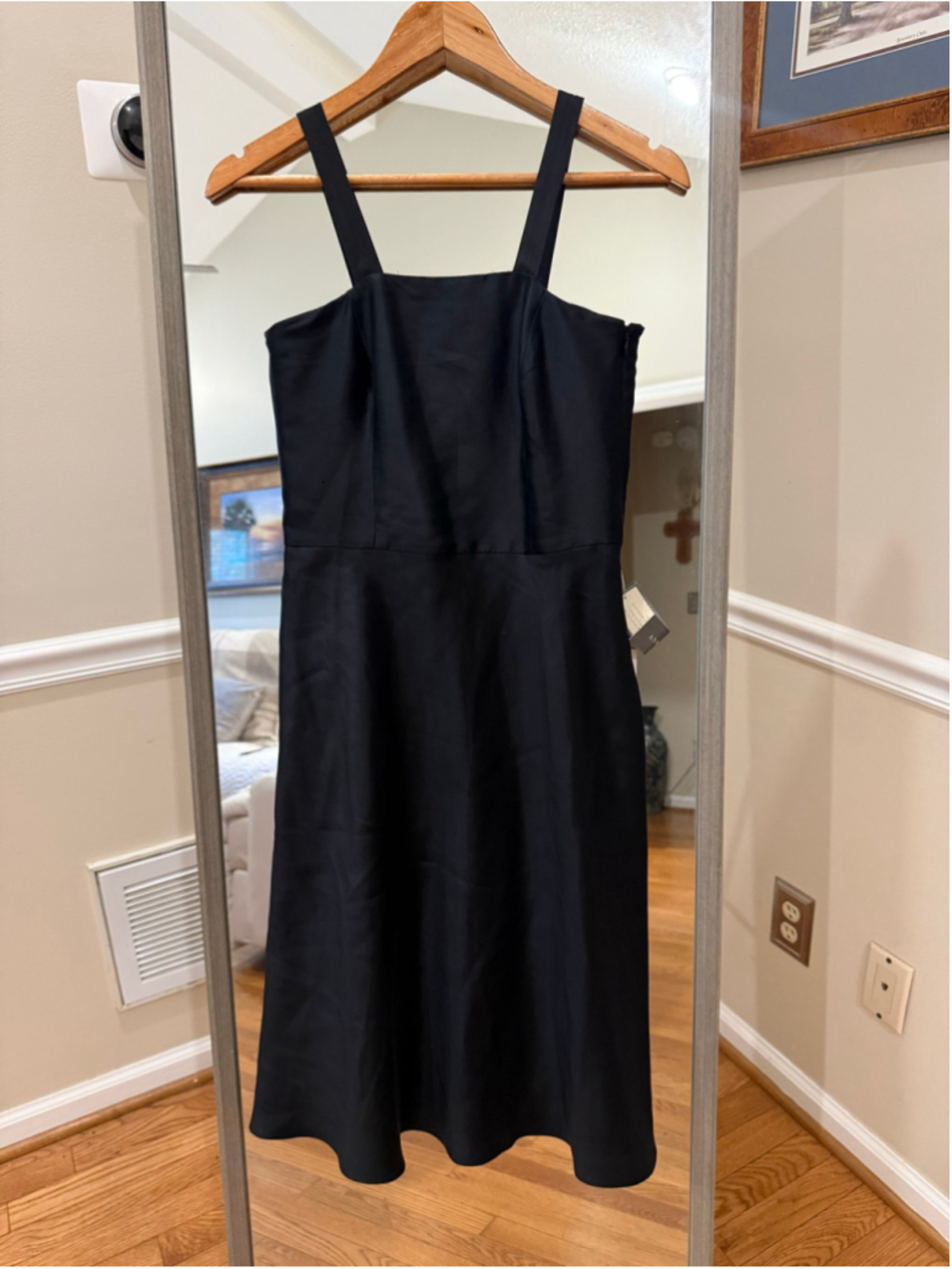 Women's Ann Taylor Black Midi Dress Size 4